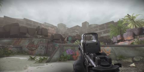 The beach starting point in Ready or Not's Three Letter Triad mission