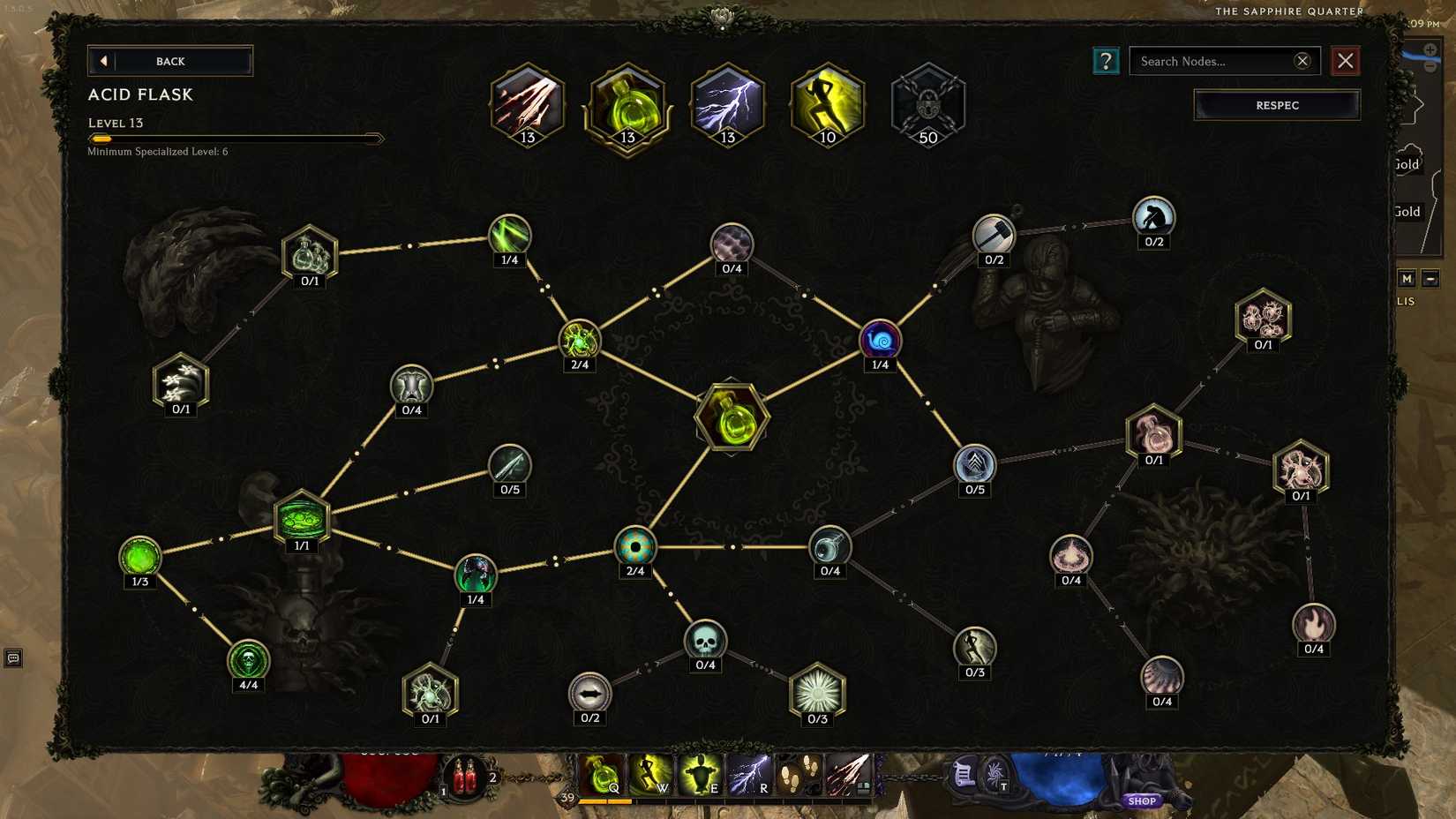 LE Acid Flask Poison build