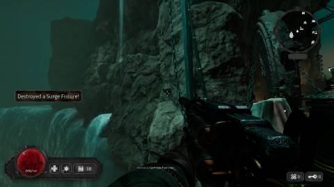 Abyssus Destroying a Surge Fissure