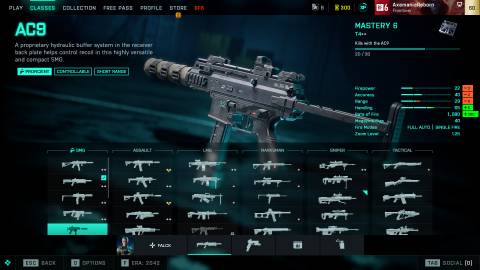 BF2042 AC9 in armory