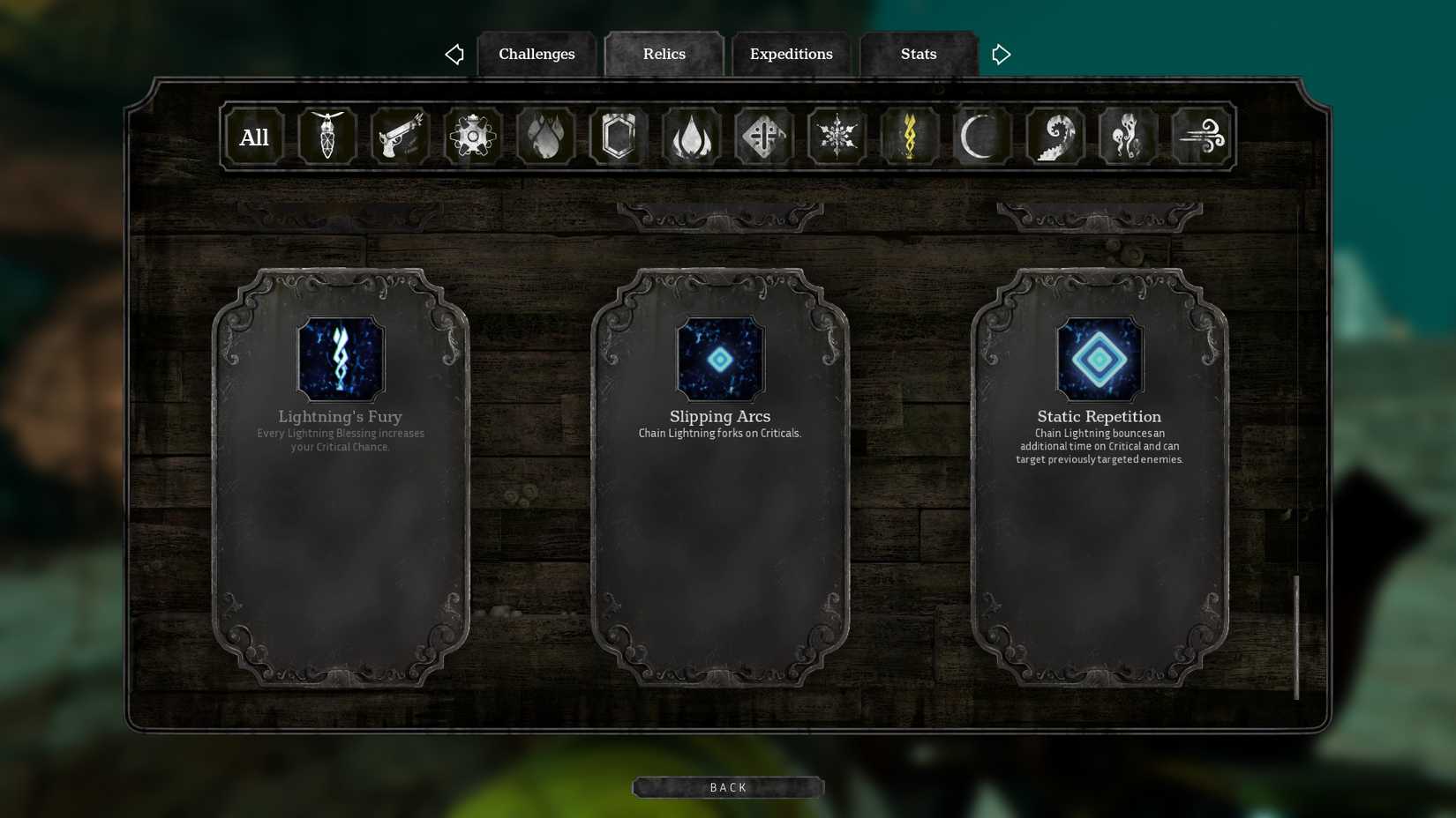 Abyssus Lightning Aspect Blessings