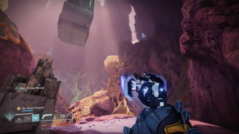 Destiny 2 Graviton Spike Temporal Alignment 2 rock pillar