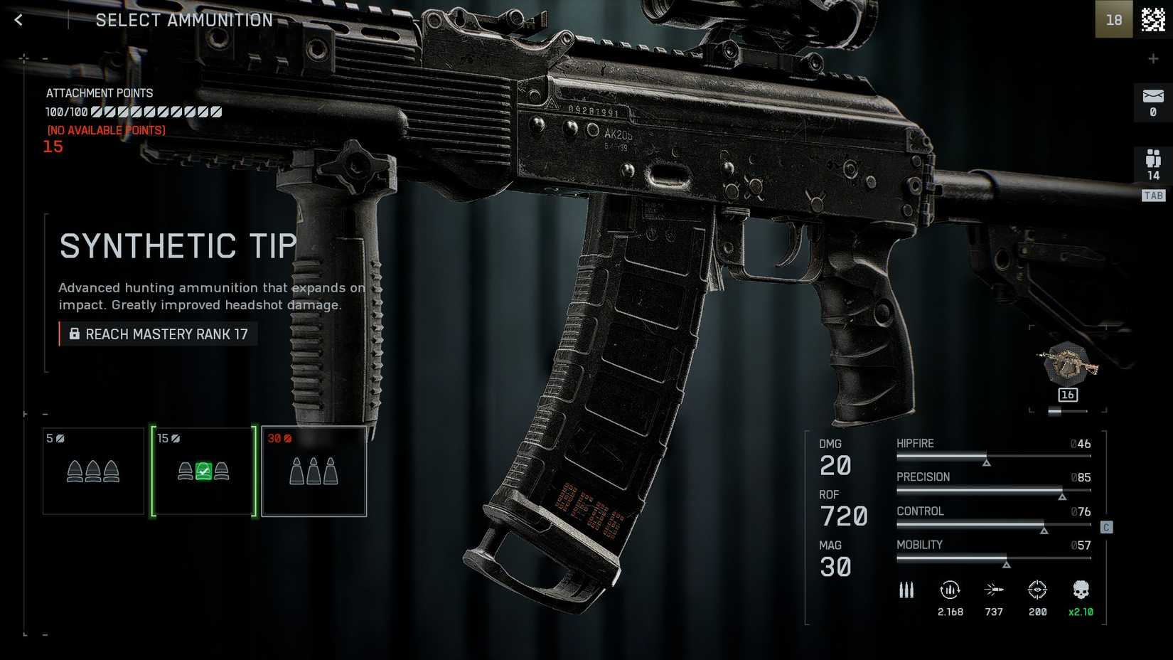 BF6 Synthetic Tip attachment