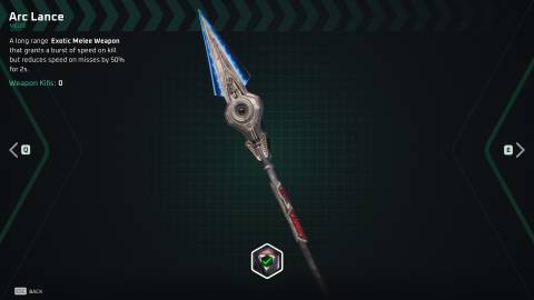 Deadzone Rogue Arc Lance