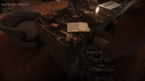 RoN Mirage at Sea pistol on desk