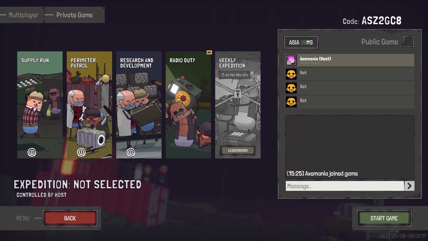 Guntouchables Private Lobby