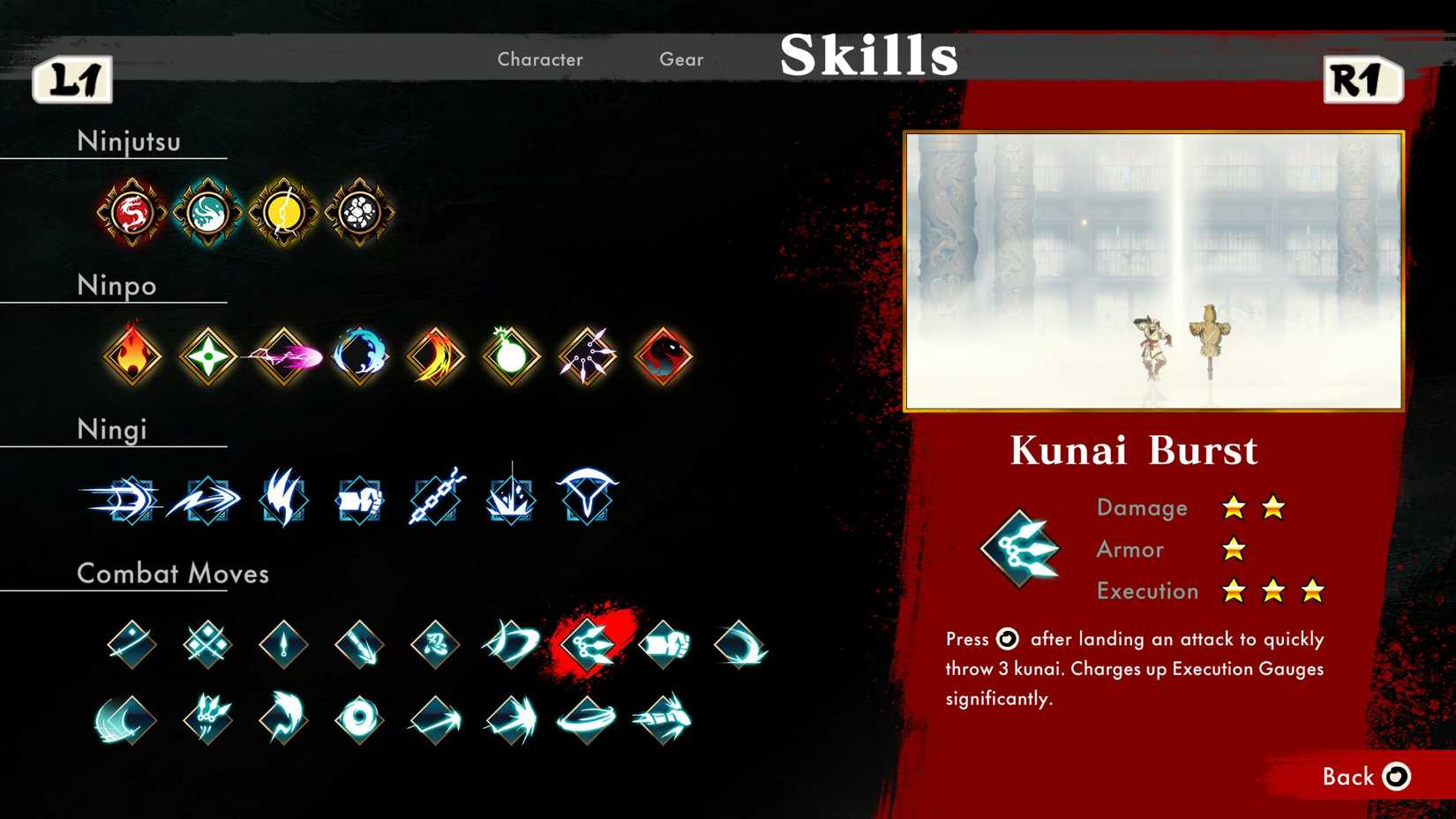 Shinobi: Art of Vengeance Kunai Burst