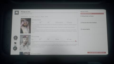 RoN Mirage at Sea objectives