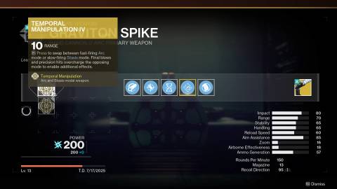 Destiny 2 Graviton Spike Temporal Manipulation 4