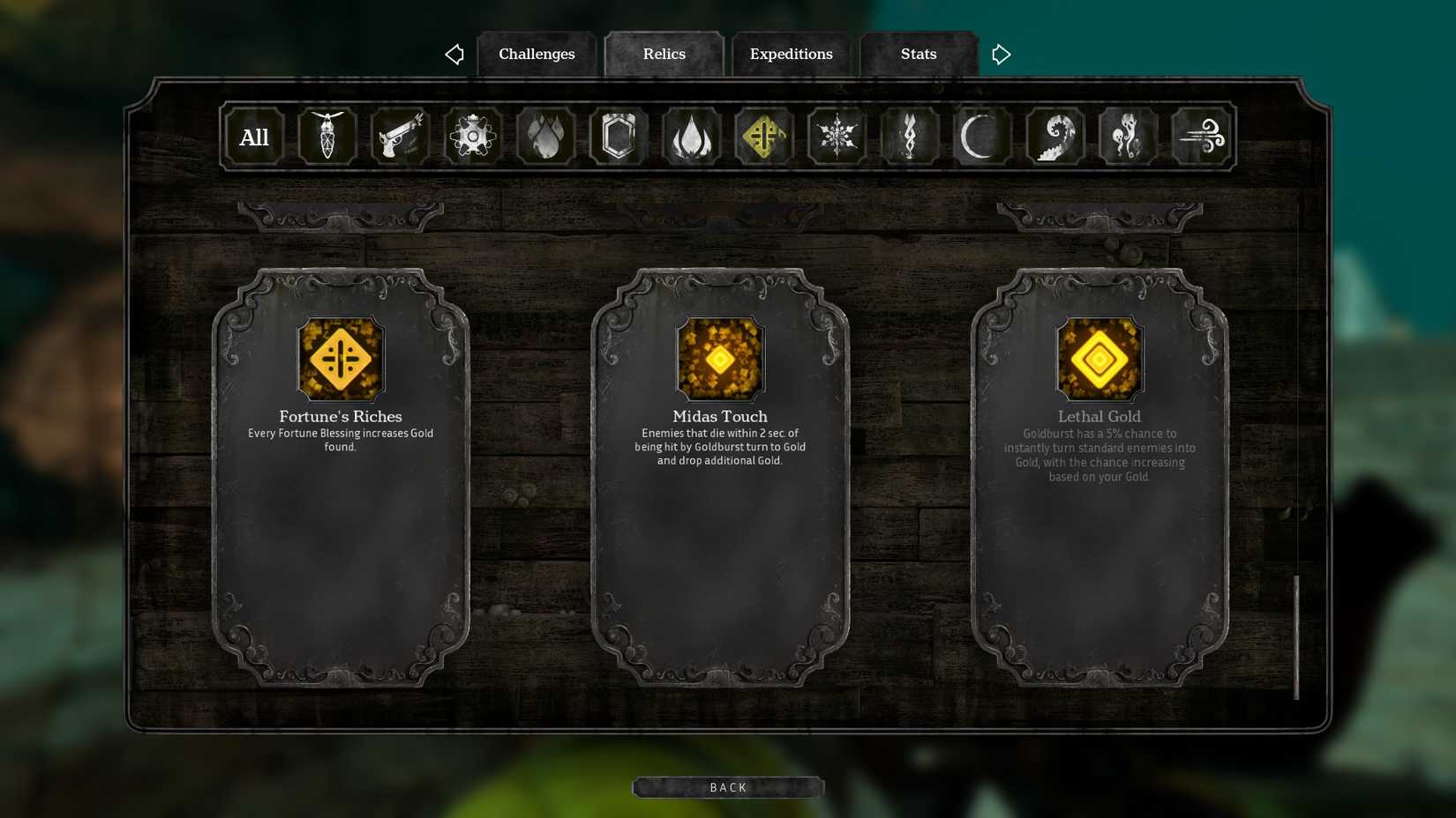 Abyssus Fortune Aspect Blessings