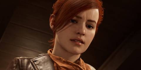 A close-up of MJ's face - Marvel's Spider-Man