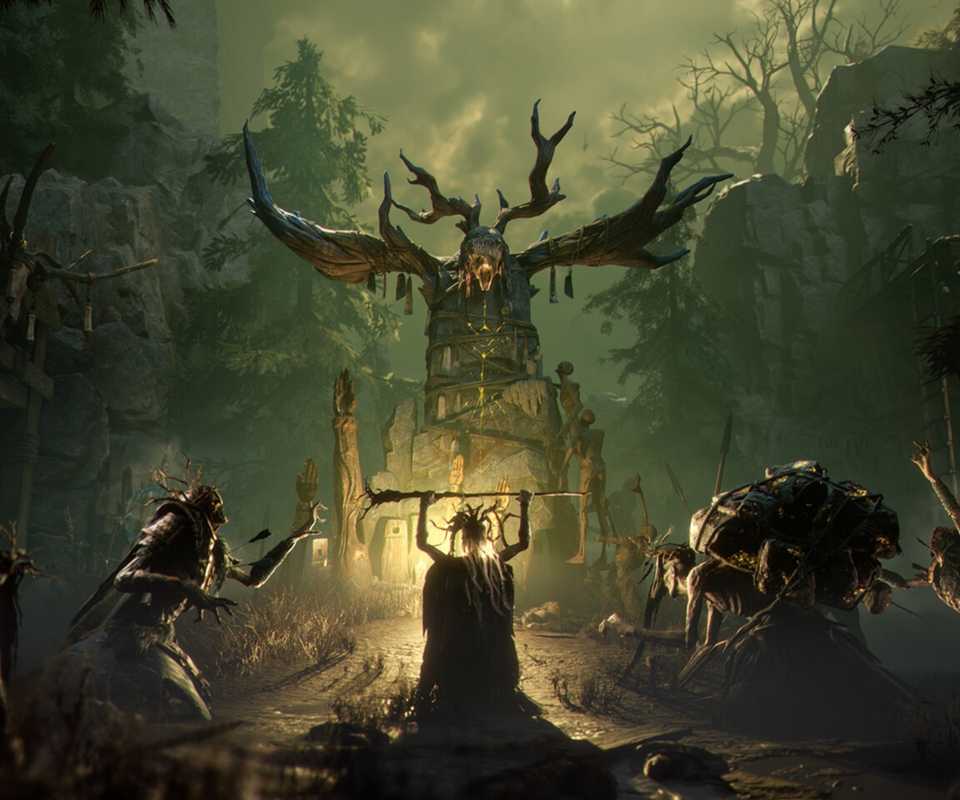 A cult worshipping in Mistfall Hunter