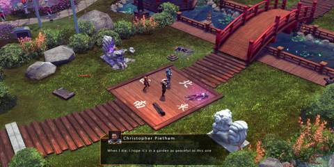 A dialogue scene in Element Space