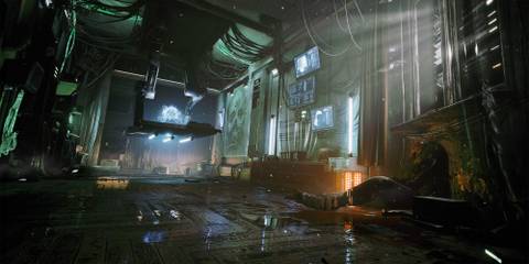 A haunting cyberpunk room in observer system redux