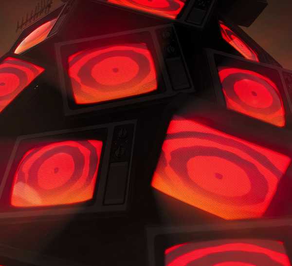 A pile of TVs in Persona 4 Revival
