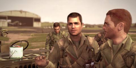 A scene featuring characters in Brothers In Arms Hell's Highway