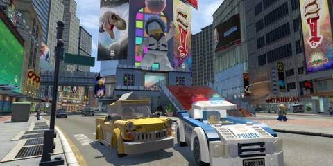A scene featuring characters in Lego City Undercover