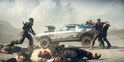 A scene featuring characters in Mad Max (2015)