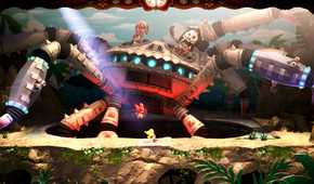 A scene featuring characters in Puppeteer