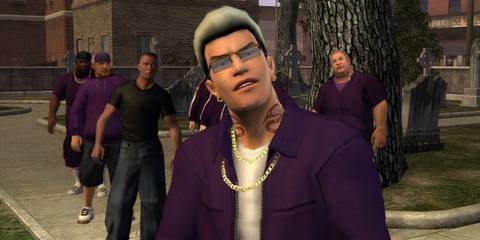 A scene featuring characters in Saints Row (Xbox 360)