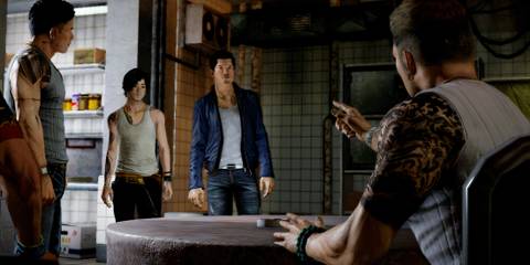 A scene featuring characters in Sleeping Dogs