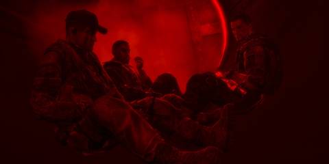 A scene featuring characters in Spec Ops The Line