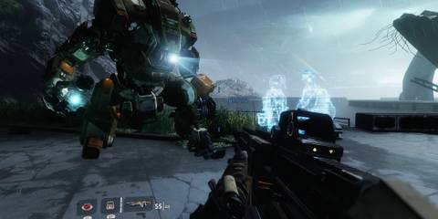 A scene featuring characters in Titanfall 2