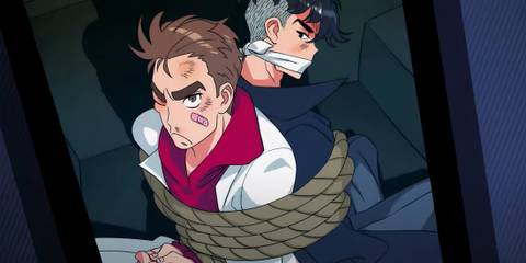 A scene featuring Kunio and Riki in River City Girls