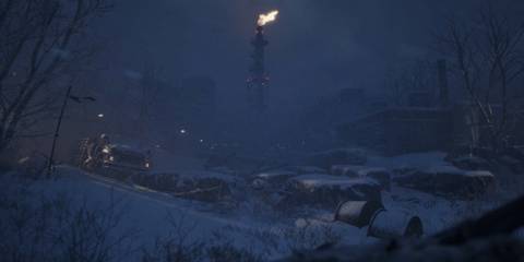 A snowy field in Ill