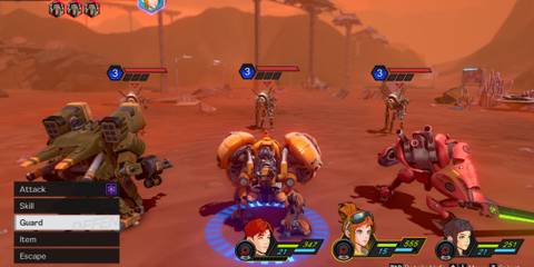 A turn-based battle with mechas - Starbites