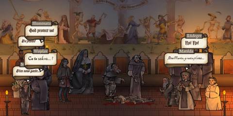 A violent scene takes place - Pentiment