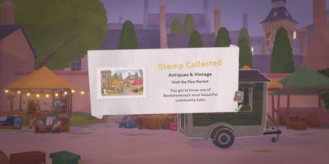 antiques and vintage stamp tiny bookshop