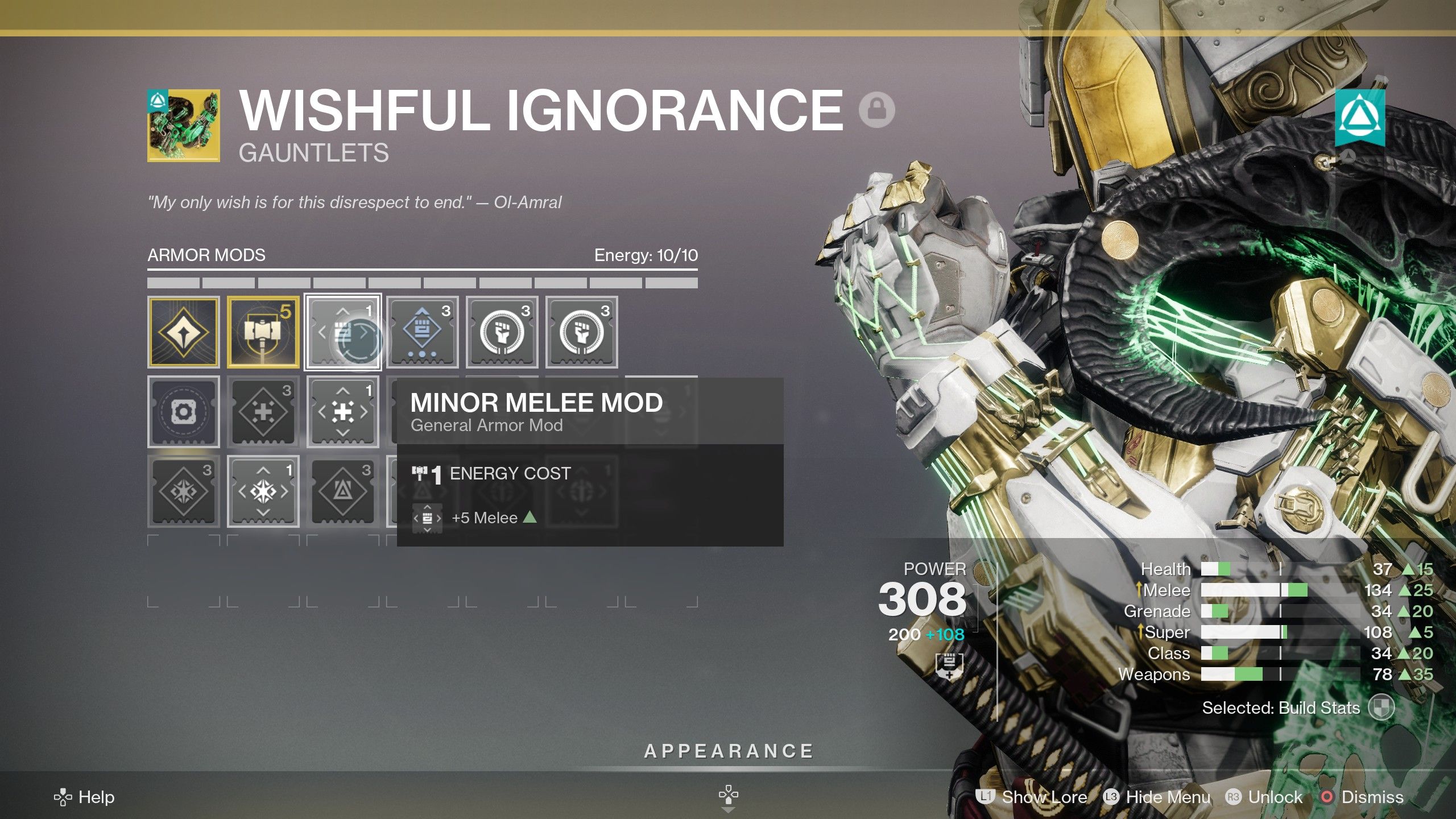 arms armor mods