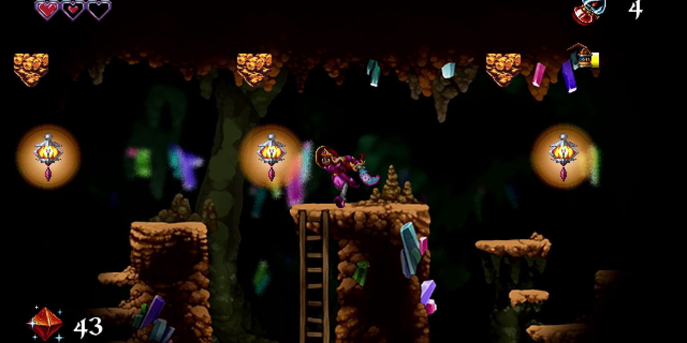 Arzette exploring a level - Arzette The Jewel of Faramore