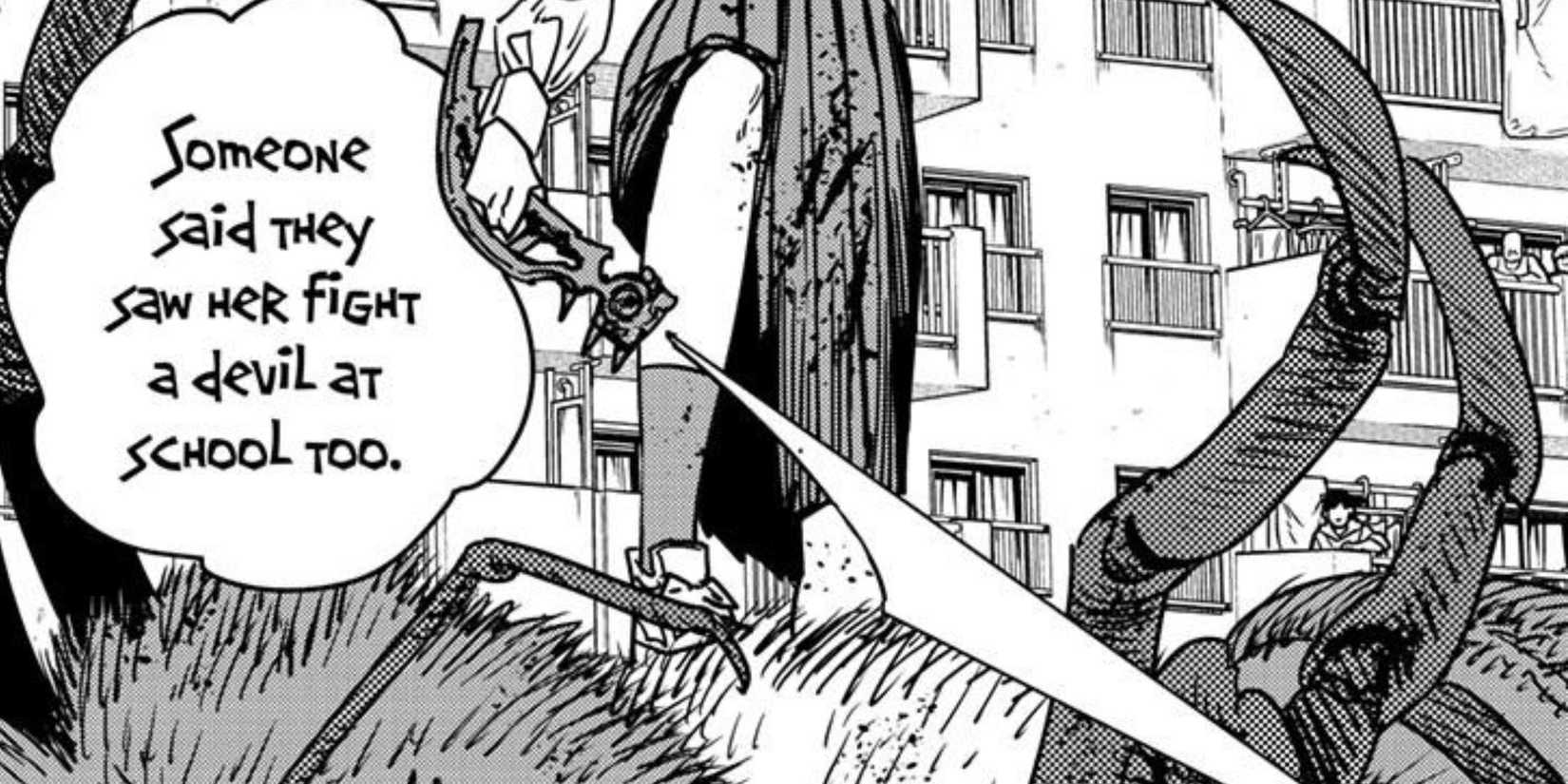Asa uses her new sword to slay multiple devils - Chainsaw Man