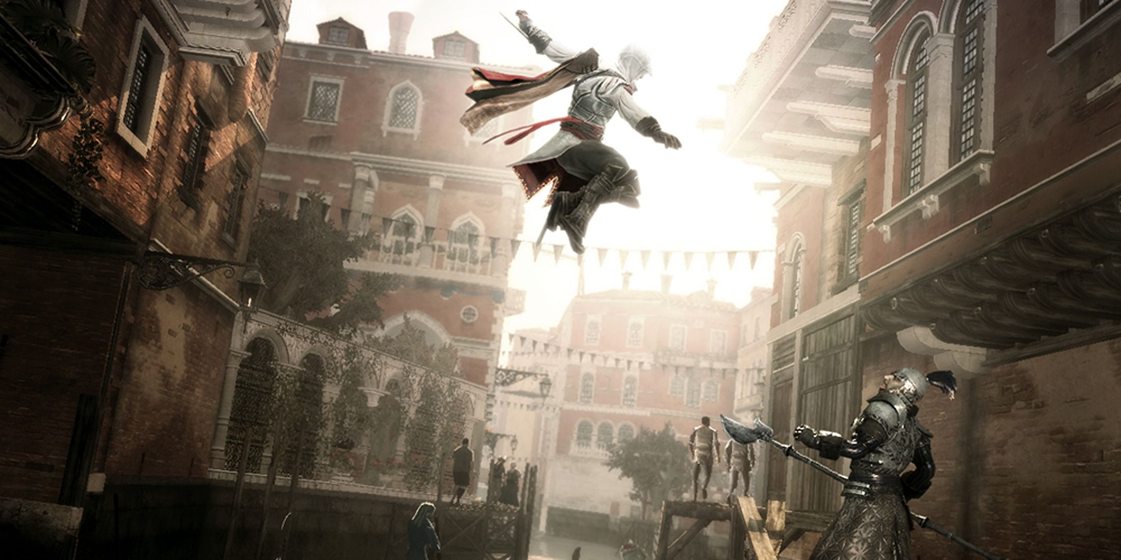 Assassin's Creed II Ezioo Jumping over Canal