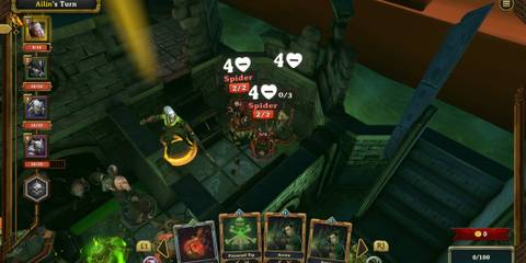 Attacking enemies in Demeo