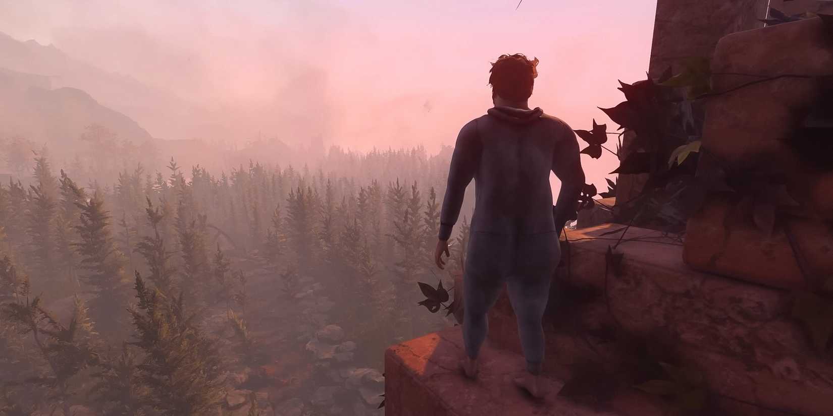 baby-steps-game-rant-advance-gameplay-nate-standing-on-tower