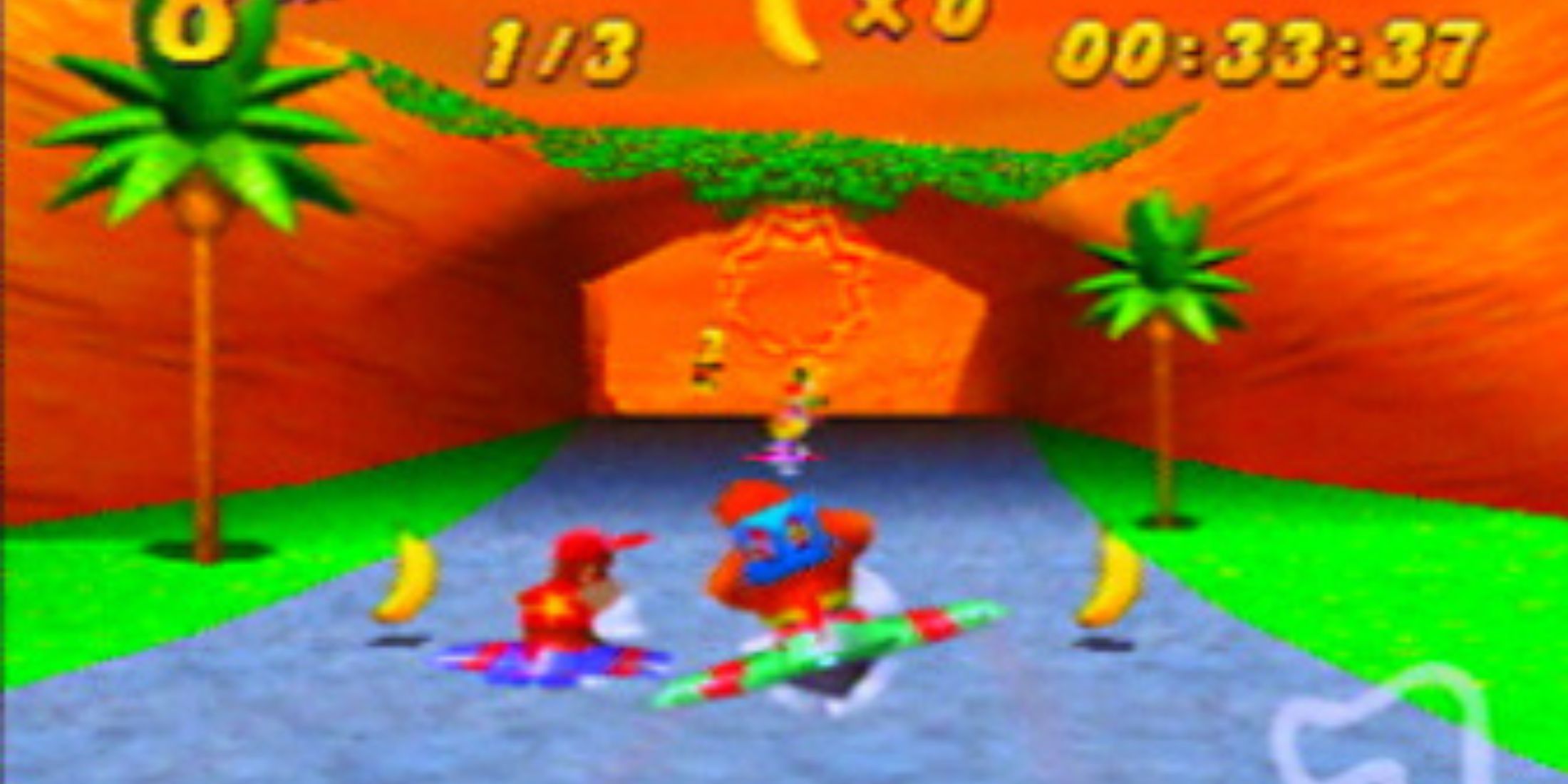 Banjo racing Diddy - Diddy Kong Racing