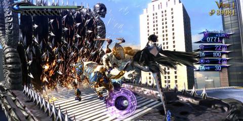 Bayonetta executes an angel - Bayonetta 2