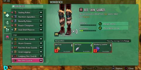 Bee Shin Guards in Grounded 2