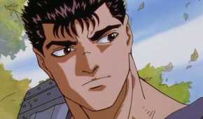 picture: guts in 1997 berserk anime.