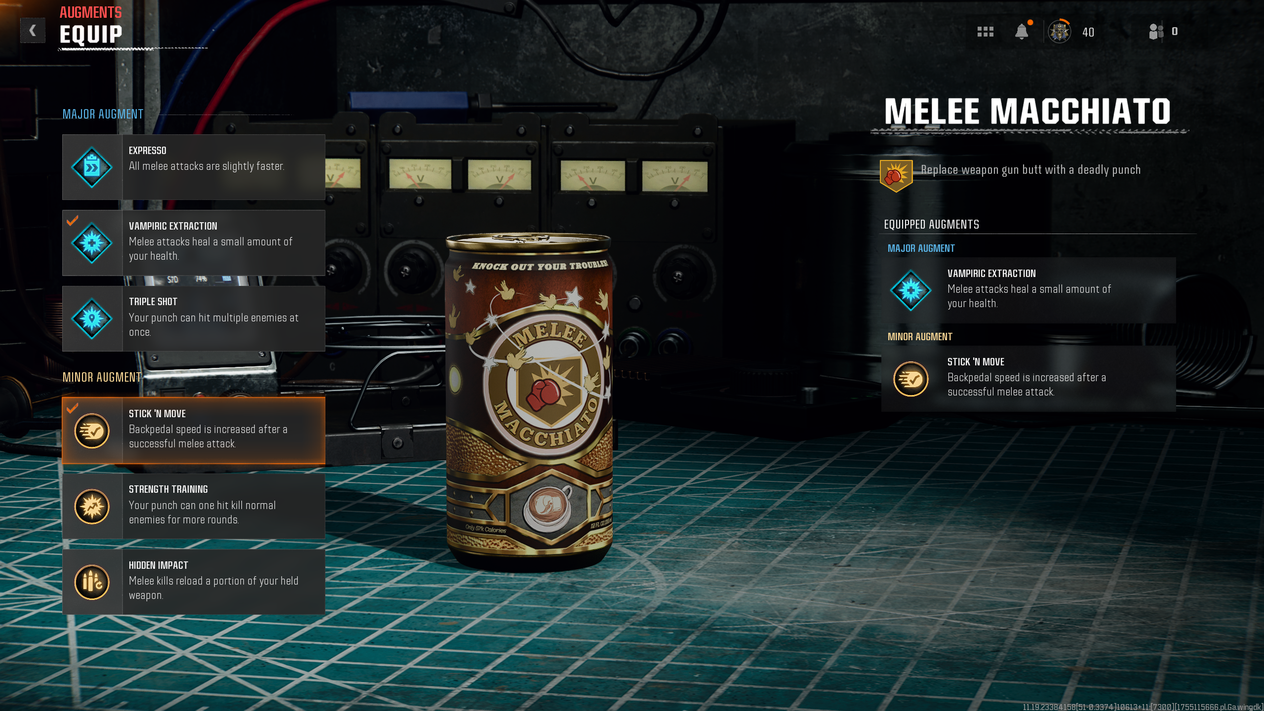 Best Augments for Melee Macchiato