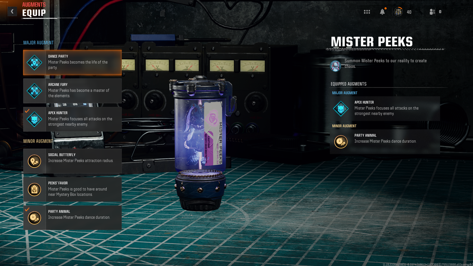 Best Augments for Mister Peeks