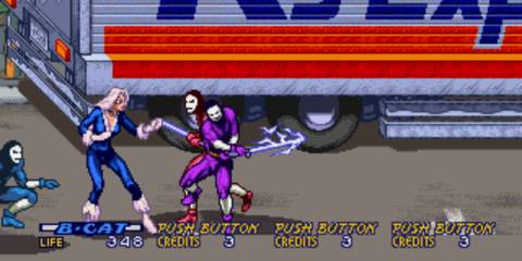 Black Cat fighting some enemies - Spider-Man The Video Game