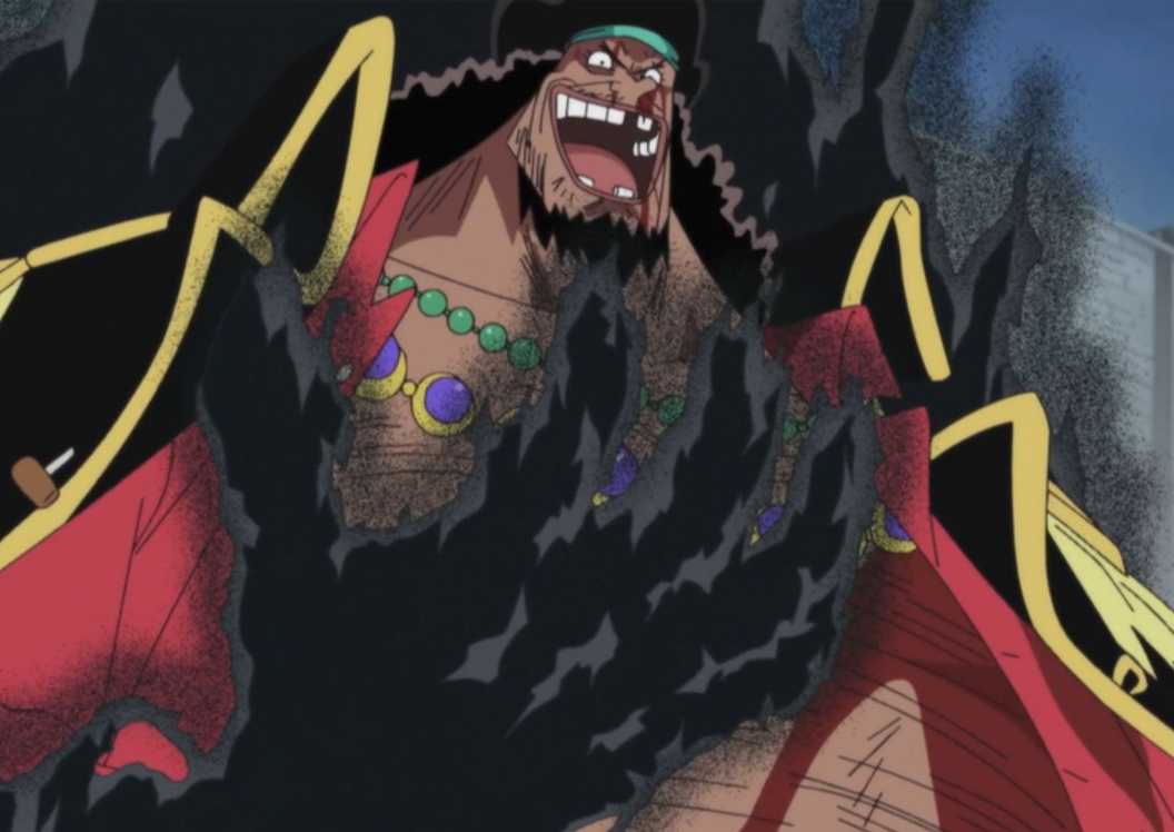 Blackbeard memanggil kegelapan dengan Yami Yami no Mi
