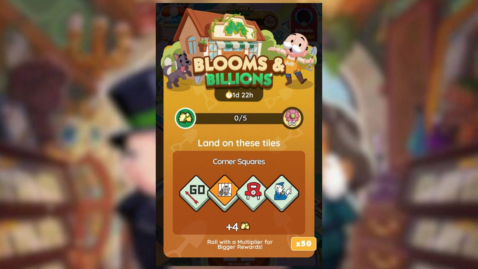 blooms and billions monopoly go