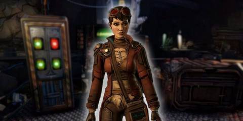 Tannis, the helpful Siren from Borderlands, in various environments.