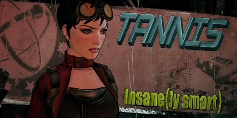 Tannis, the helpful Siren from Borderlands, in various environments.