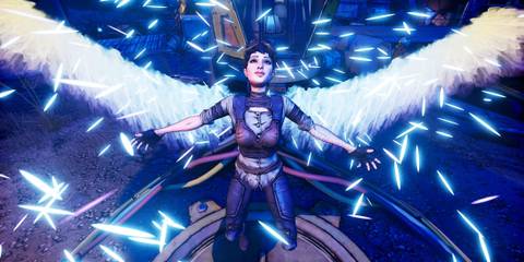 Tannis, the helpful Siren from Borderlands, in various environments.